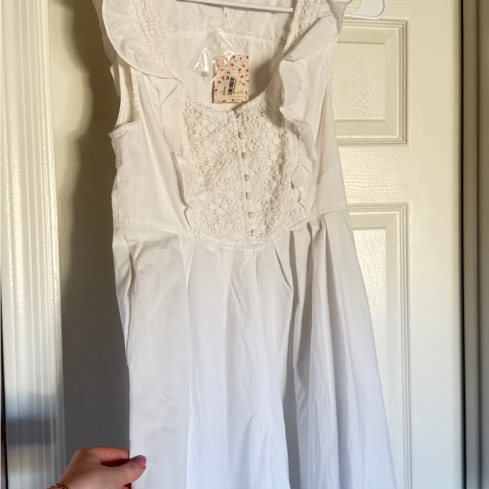 Free People White Mini Dress